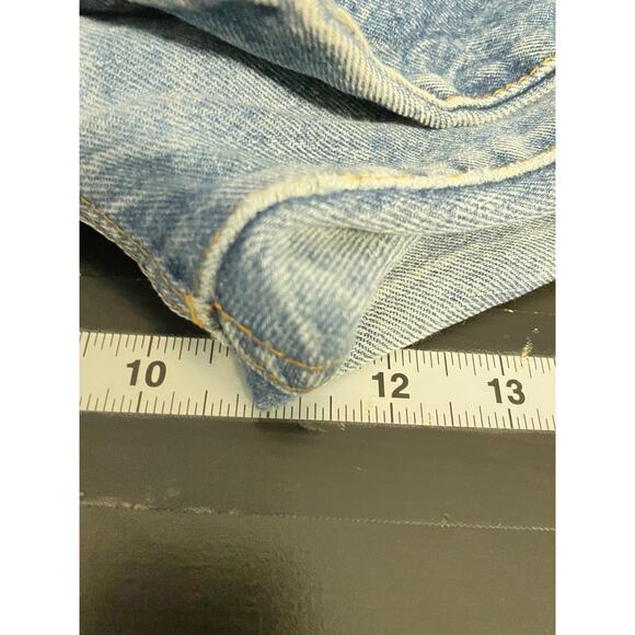 Vintage Levis 501 XX Jeans Juniors 13 Blue Denim Button Fly Faded Distressed 90s - Picture 8 of 11